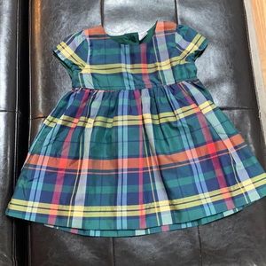 Baby girl plaid GAP holiday dress 12-18 months